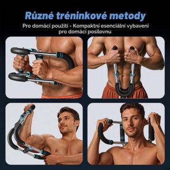 Posilňovací expander Twister MR-2500B1, 27-50 kg, čierno/modrá