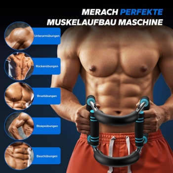 Posilňovací expander Twister MR-2500B1, 27-50 kg, čierno/modrá