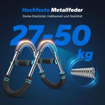 Posilňovací expander Twister MR-2500B1, 27-50 kg, čierno/modrá