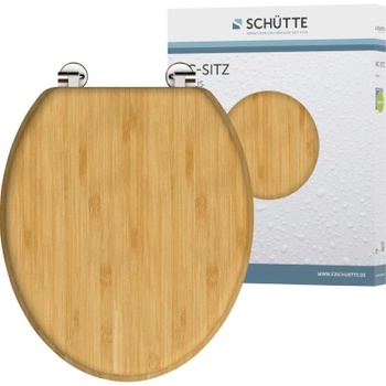 WC sedátko Natural Bamboo, 43,5 x 37 x 5,5 cm, hnedá