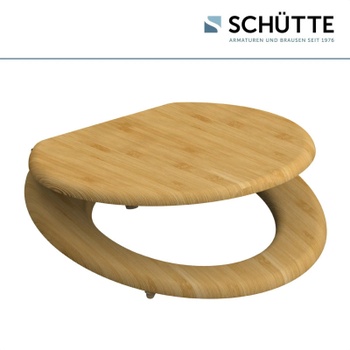 WC sedátko Natural Bamboo, 43,5 x 37 x 5,5 cm, hnedá