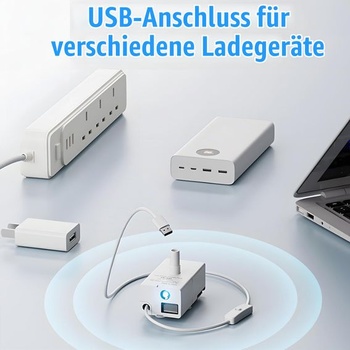 USB čerpadlo do mačacej fontány 5V 200L/H, nízky výkon 0,8W, s LED svetlom a 1,5m káblom, tiché