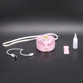 Ruční ventilátor s chladivou mlhou, přenosný mini ventilátor s USB dobíjecím kabelem, 5 rychlostí,