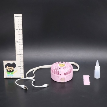 Ruční ventilátor s chladivou mlhou, přenosný mini ventilátor s USB dobíjecím kabelem, 5 rychlostí,