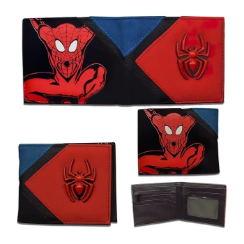 Peňaženka Spiderman s 3D kovovým znakom