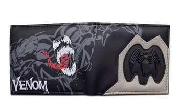 Peňaženka Venom s 3D kovovým znakom