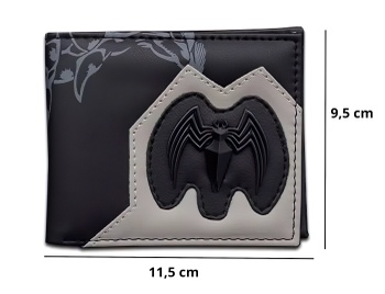 Peňaženka Venom s 3D kovovým znakom