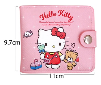 Detská peňaženka Hello Kitty so zapínaním