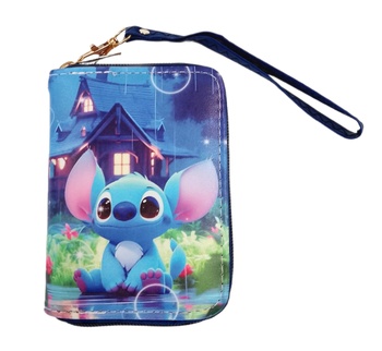 Detská peňaženka Lilo a Stitch s pútkom a karabínou