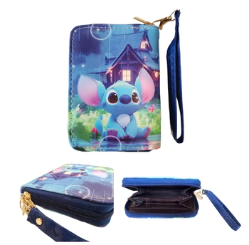 Detská peňaženka Lilo a Stitch s pútkom a karabínou