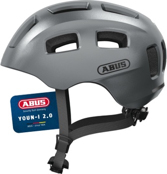 Cyklistická šedá helma, 52-57 cm Abus