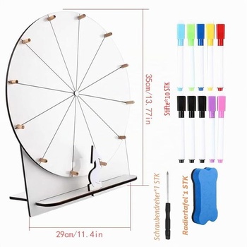 Bicykel šťastia, 29cm drevený bicykel šťastia, veľká sada s gumou a fixkou, na večierky