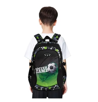 Školský batoh Futbal zelený