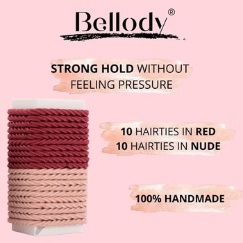 Bellody® Minis - Malé mini gumičky do vlasov pre štýlové vrkôčiky a malé vrkôčiky (20 kusov -