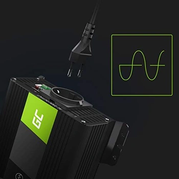 Měnič Green Cell PRO 300W/600W 12V až 230V s čistou sinusovou vlnou pro automobily, měnič s čistou
