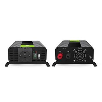 Měnič Green Cell PRO 300W/600W 12V až 230V s čistou sinusovou vlnou pro automobily, měnič s čistou