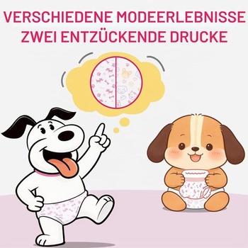 Jednorázové plenky pro psy, 24 kusů, velikost L, dva designy L 24.0