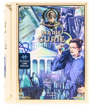 MIRALUDO Puzzle Marie Curie, 1000 dielov – Plagát Buch mit
