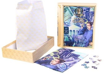 MIRALUDO Puzzle Marie Curie, 1000 dielov – Plagát Buch mit