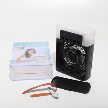 Prenosný ventilátor klimatizácia, 4 v 1 osobný mini chladiaci ventilátor s vodnou hmlou, 3 rýchlosti