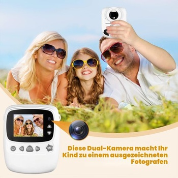 Dětský fotoaparát, 30MP 1080P instantní fotoaparát s 2,4palcovým displejem, digitální fotoaparát s