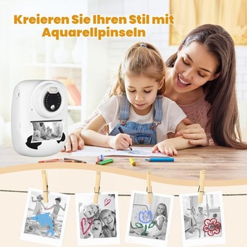 Dětský fotoaparát, 30MP 1080P instantní fotoaparát s 2,4palcovým displejem, digitální fotoaparát s