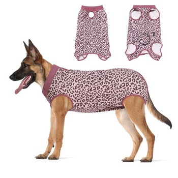 Jiupety sada tela pre psov po operácii, jednodielna nastaviteľná chirurgická kombinéza pre sučky po