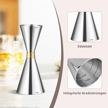 Odměrka z nerezové oceli Gurlideo 30/60 ml