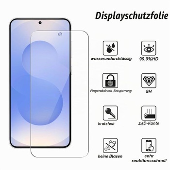 Pouzdro na telefon pro Samsung Galaxy S25 FE 5G (není určeno pro S25) s 1 ochranným sklem z