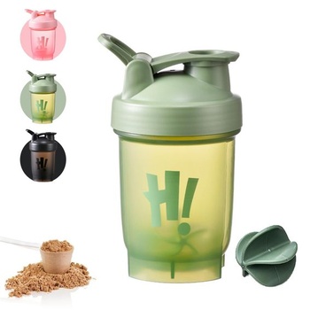 Fľaša na proteínový šejker, 350 ml, s miešacou guličkou, bez BPA, náhrada jedla, šejker, nepriepustný,