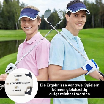 2 počítadla golfových skóre, počítadla golfových skóre se 2 karabinami, indikátor golfového skóre,
