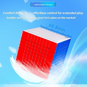 Moyu Meilong 9 v3 Speed Cube Stickless 22,9 x 22,9 x 22,9 cm, pohybuje se rychle a plynule