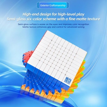 Moyu Meilong 9 v3 Speed ​​Cube Stickless 22,9 x 22,9 x 22,9 cm, pohybuje sa rýchlo a plynulo