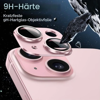 Ochranný kryt JETech pre fotoaparát pre iPhone 15/15 Plus, ružový, 1 kus pre iPhone 15/15 Plus
