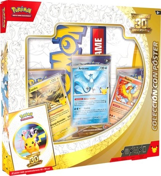 Pokémon: Kartová hra Pokémon TCG k 30. výročiu (3 promo karty, 1 plagát a 3 rozširujúce obálky)