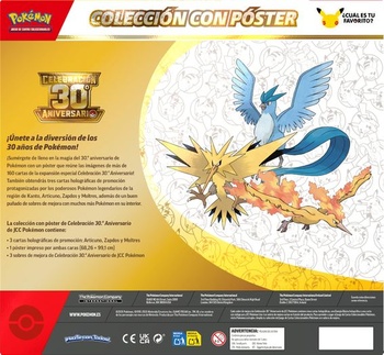 Pokémon: Kartová hra Pokémon TCG k 30. výročiu (3 promo karty, 1 plagát a 3 rozširujúce obálky)