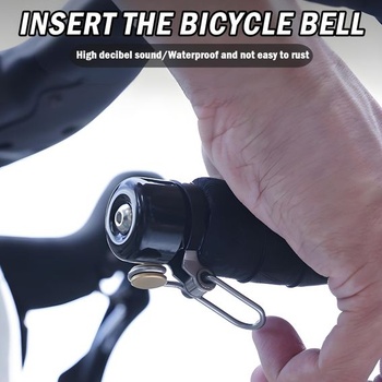 Zvonček na bicykel čierny YUJUVI 100 dB