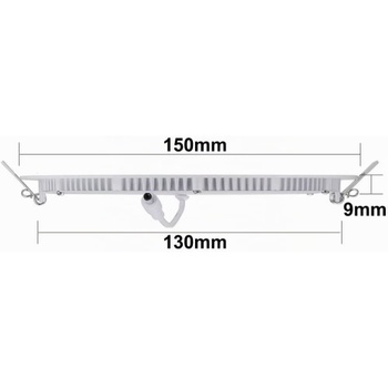 Stropný panel YULIN SUN LED, teplá biela 2ks