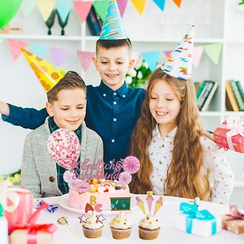 25 kusov ozdôb na torty na začiatok školského roka, ružové ozdoby na torty na prvý školský deň