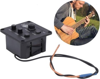 Sada snímačov pre akustickú gitaru, predzosilňovač, 3pásmový ekvalizér, Fishman ISYS, integrovaný