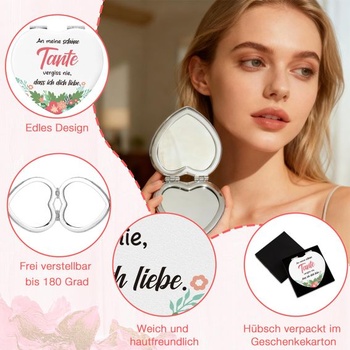 Darček pre tetu Kozmetické zrkadlo Nápady na darčeky pre tetu Darčeky ku Dňu matiek Darčeky na Valentína