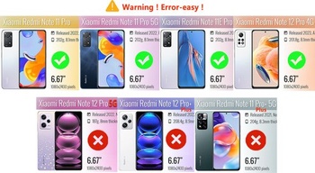 HULLIN Farebný silikónový kryt na telefón, kompatibilný s Redmi Note 11 Pro (4G) / 11 Pro 5G / 12