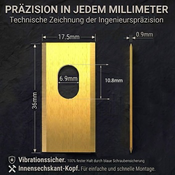 Náhradní nože HAUSPROFI 30x titan pro robotické sekačky Dreame A1 / A2 / A1 Pro/Ultra a M1 /
