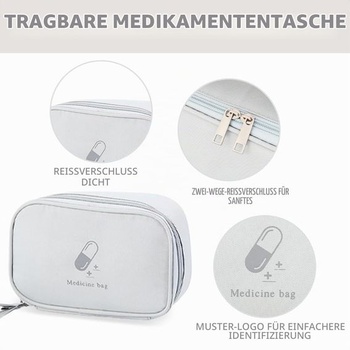 Praktická cestovní lékárnička v kapesním provedení na cesty - malá, ale skladná, prázdná lékárnička
