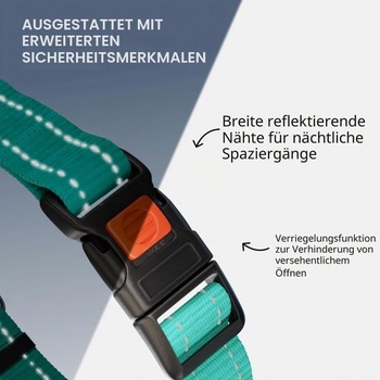 Reflexní obojek pro psy CollarDirect, Martingale obojek, boční přezka, řetízkový výcvikový obojek,