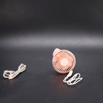 Prenosný ružový mini ventilátor TUNISE