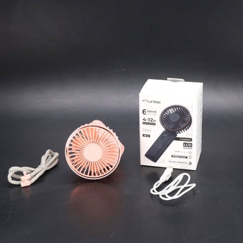 Prenosný ružový mini ventilátor TUNISE