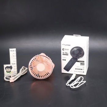 Prenosný ružový mini ventilátor TUNISE
