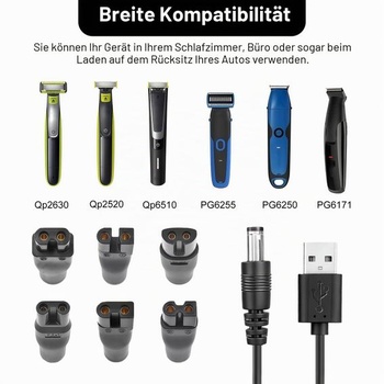 Univerzálny USB napájací kábel Flintronic, 5V nabíjací kábel so 6 zástrčkami, napájací