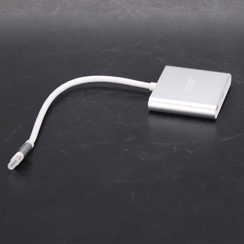 Viacportový adaptér Acer USB C HDMI, adaptér 4K HDMI USB C s PD 100W, dátový port USB 3.0 5 Gb/s,